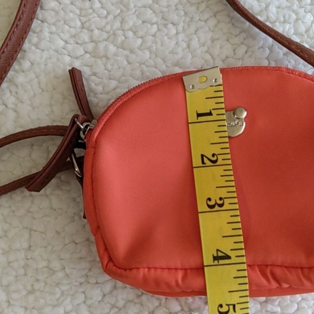 Mimosa Mini Crossbody – Orange – 3-Compartment Organizer - Picture 11 of 13